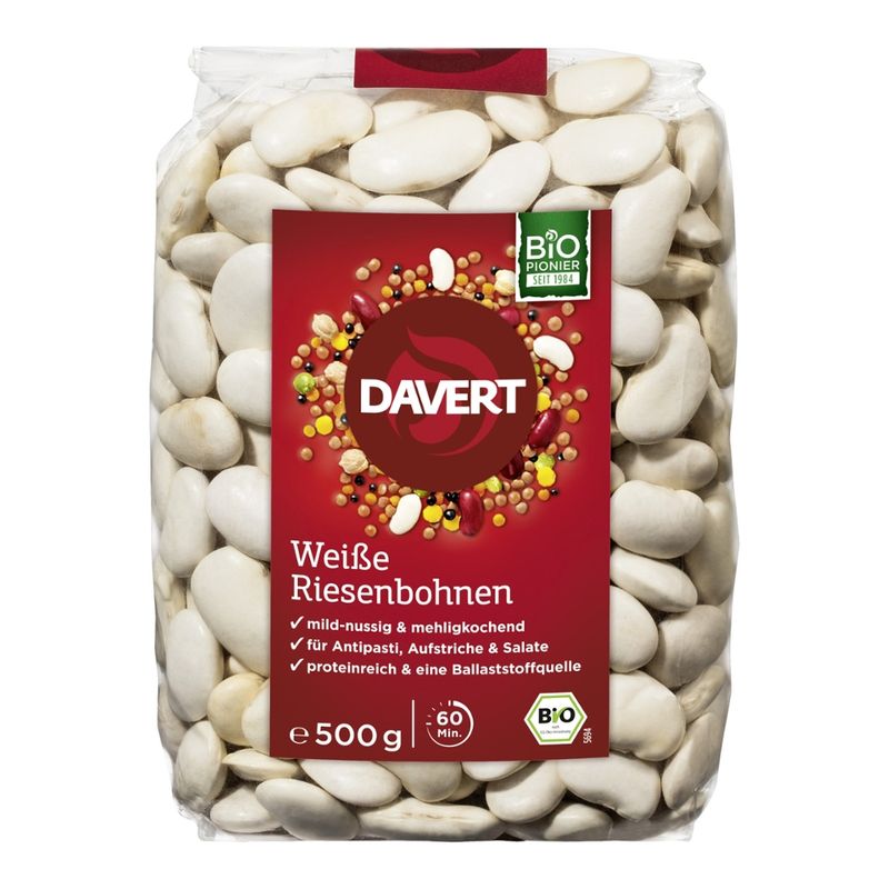 Davert Weiße Riesenbohnen 500g - Produktbild