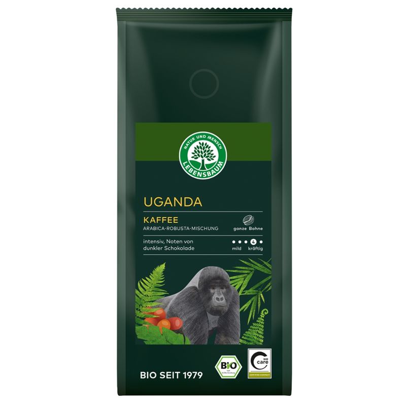LEBENSBAUM Uganda Kaffee, ganze Bohne - Produktbild