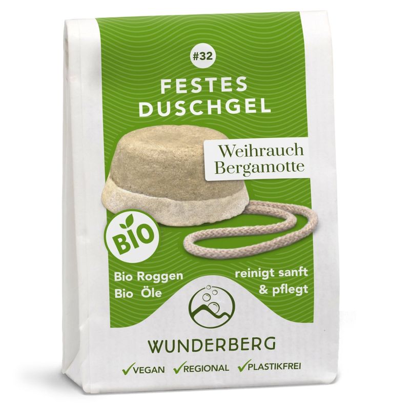 Wunderberg Festes Duschgel #32 Weihrauch – Bergamotte - Produktbild