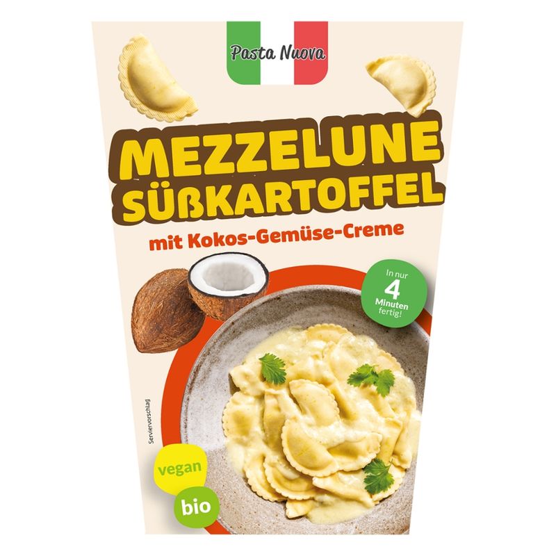 Pasta Nuova Mezzelune Süßkartoffel mit Kokos-Gemüse-Creme - Produktbild
