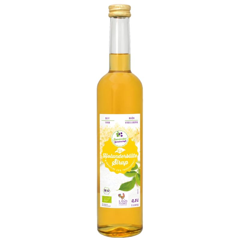 Beerenobstgemeinschaft Bio Holunderblüten Sirup - Produktbild