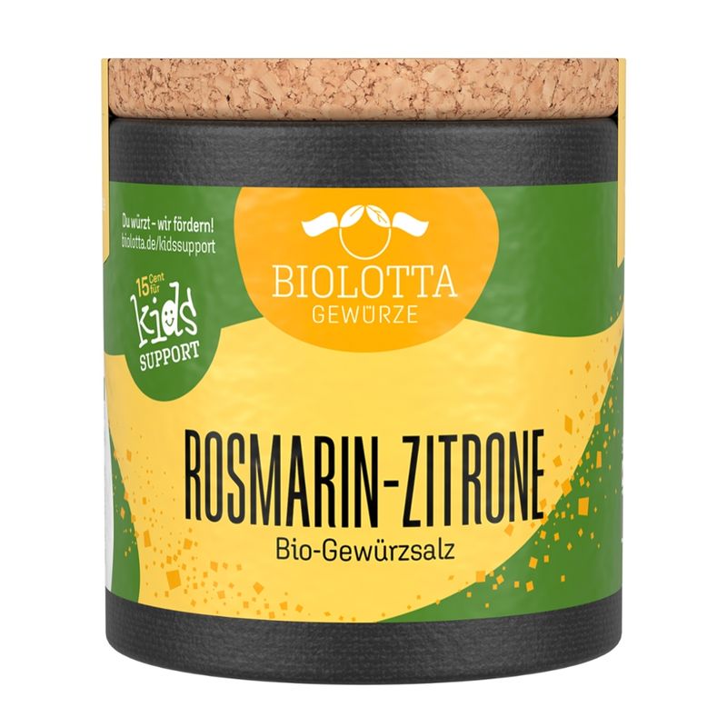 Biolotta Biolotta Korkdose Rosmarin-Zitrone Bio-Gewürzsalz - Produktbild