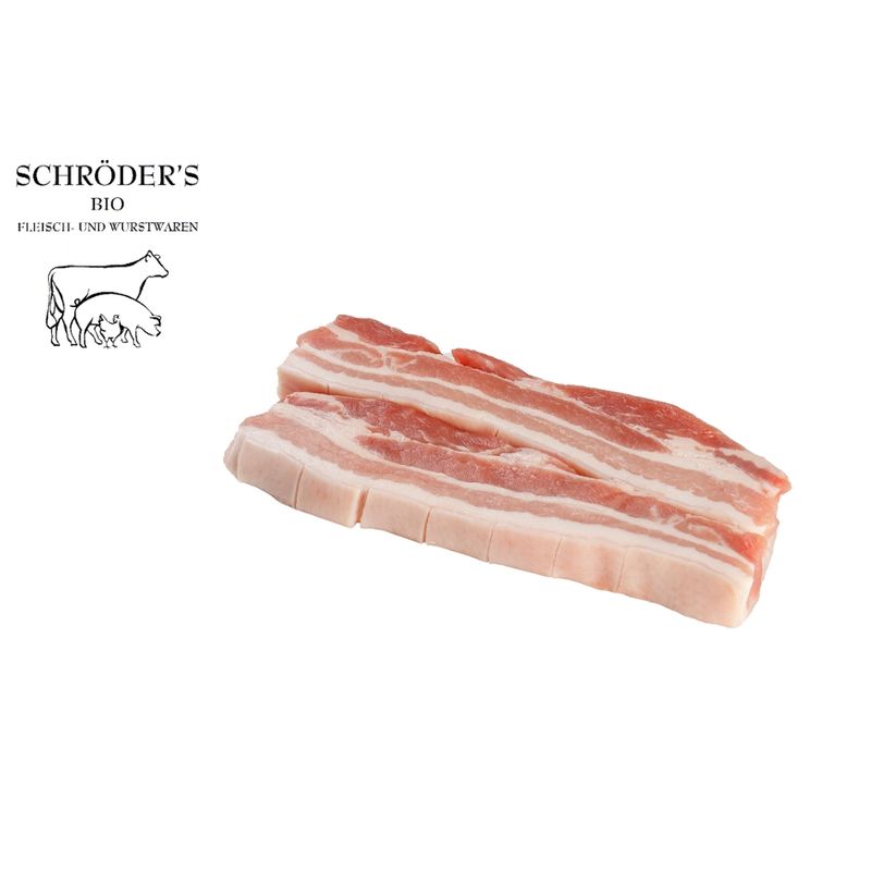 Schröder's Bio Fleisch- und Wurstwaren Schweinebauch 2er je 130 g - Produktbild