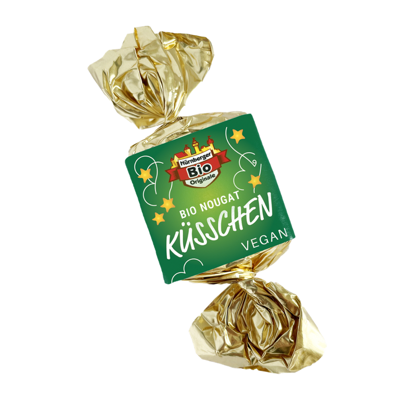 Nürnberger Bio Originale Bio Küsschen Nougat mit Reismilchüberzug vegan - Produktbild
