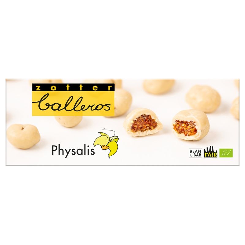 Zotter Schokolade Balleros "Physalis" - Produktbild