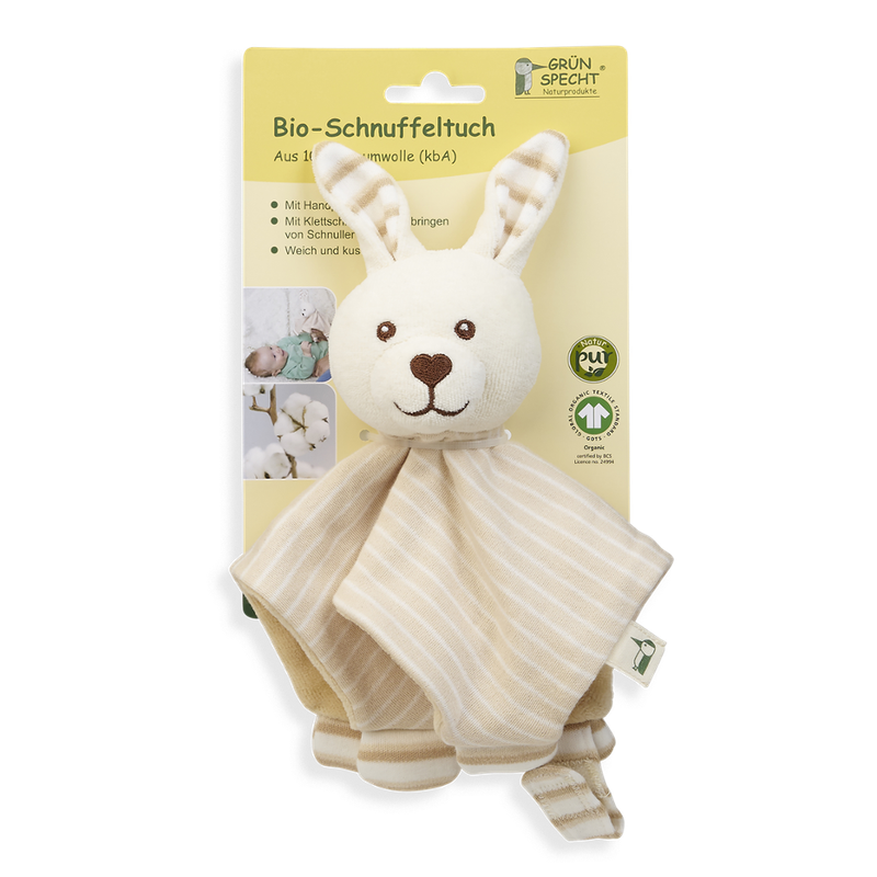 GRÜNSPECHT Naturprodukte GRÜNSPECHT Bio-Schnuffeltuch Hase - Produktbild