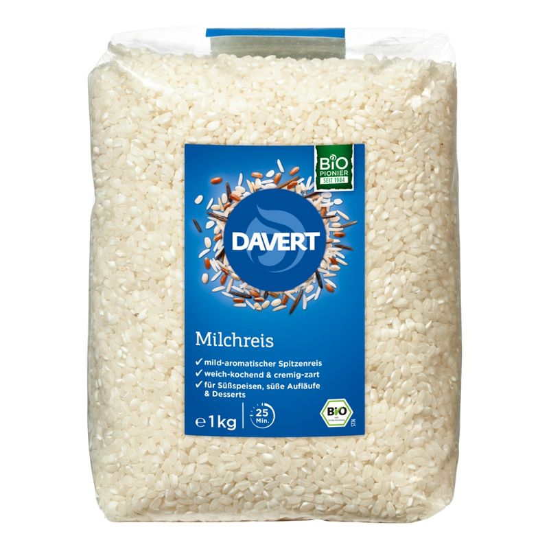 Davert Milchreis 1kg - Produktbild