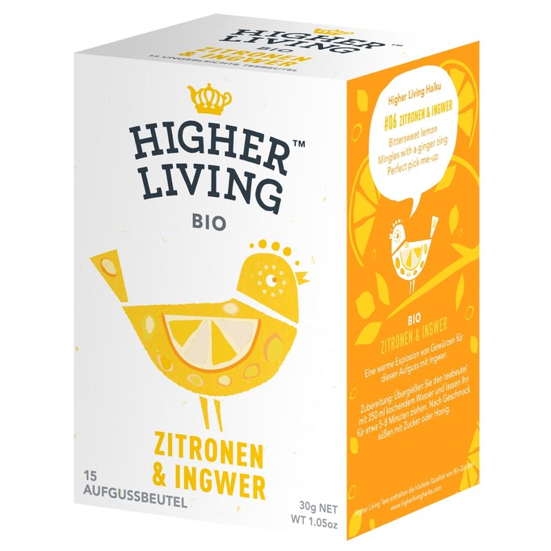 Higher Living Kräutertee Zitronen-Ingwer - Produktbild