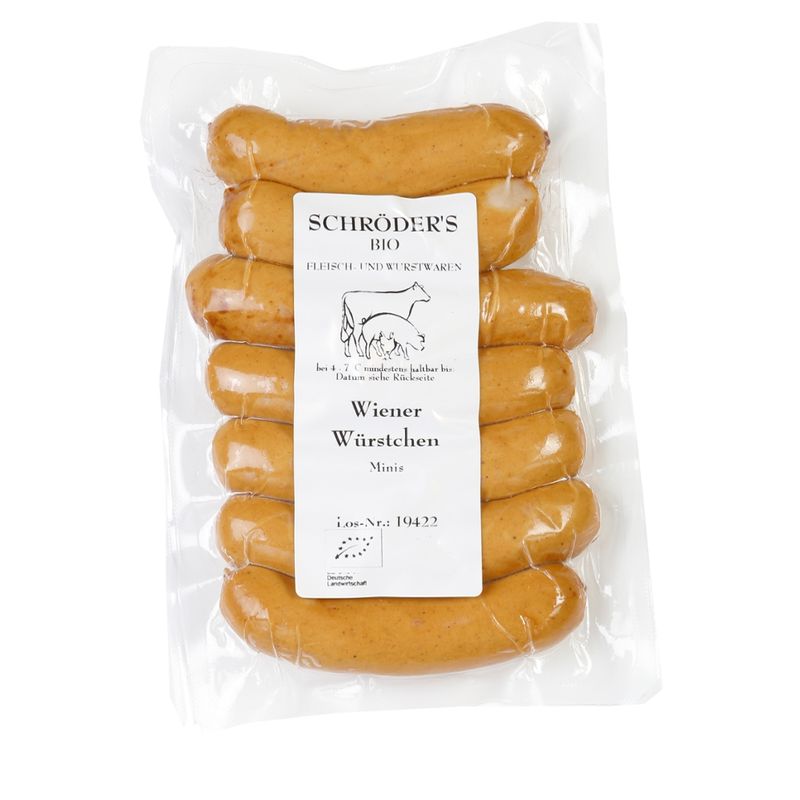Schröder's Bio Fleisch- und Wurstwaren Wiener Minis 7x30 g - Produktbild