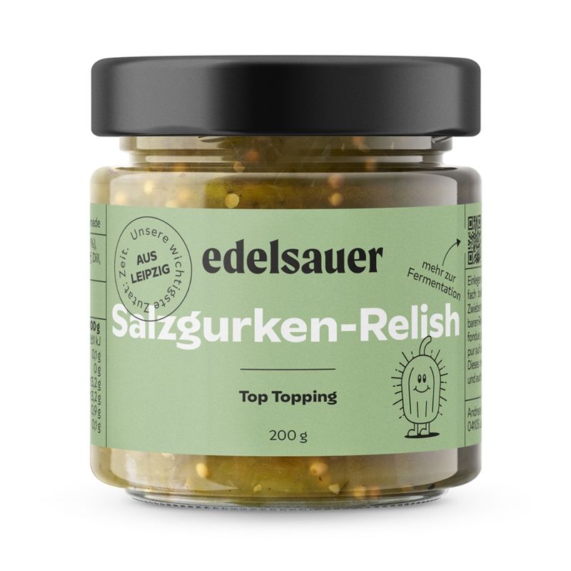 edelsauer Salzgurken-Relish - Top-Topping - Produktbild