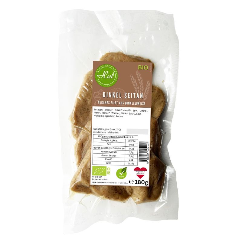 Hiel - Vegetarische Feinkost Dinkel Seitan - Veganes Filet aus Dinkeleiweiß - Produktbild