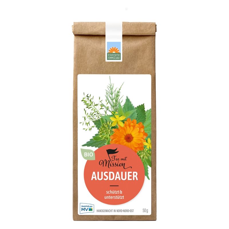 Kräutergarten Pommerland Ausdauer - Fokussierender Bio Kräutertee zum Dranbleiben - Produktbild