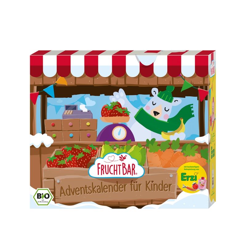 FruchtBar  FruchtBar-Adventskalender für Kinder mit hochwertigen Holzspielzeug von Erzi - Produktbild