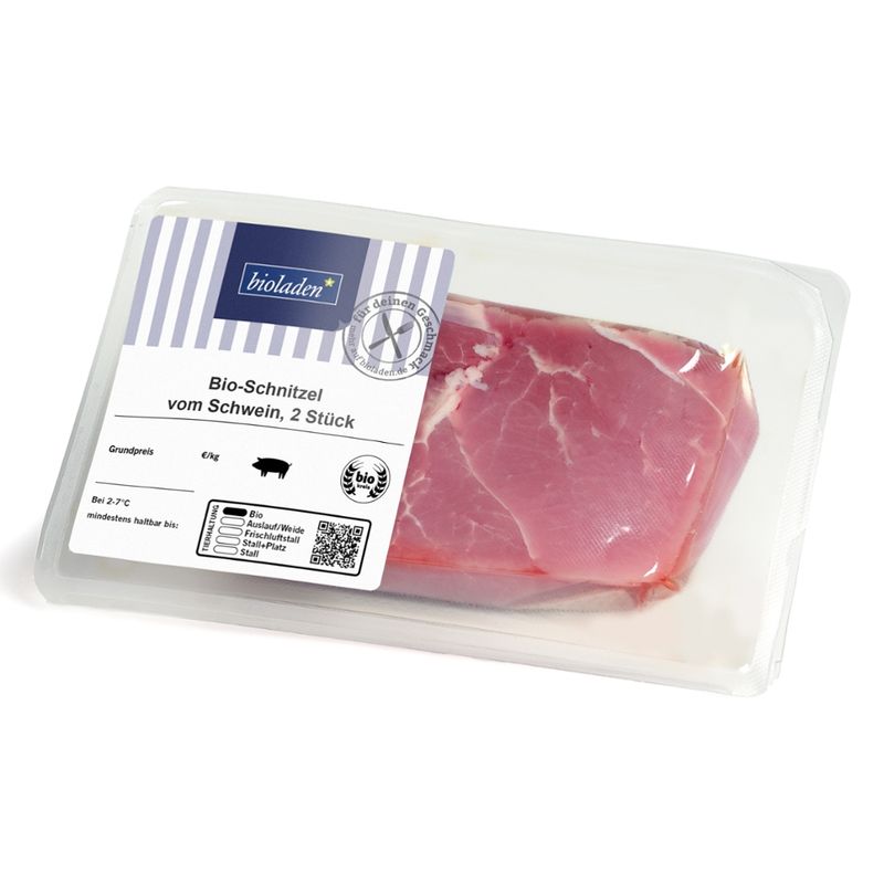 bioladen Schnitzel vom Schwein, 2 Stück - Produktbild