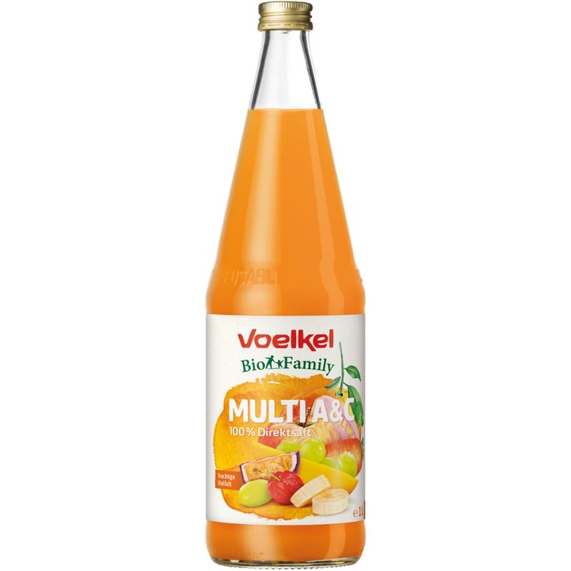 Voelkel BioFamily Multi A & C 100% Direktsaft - Produktbild