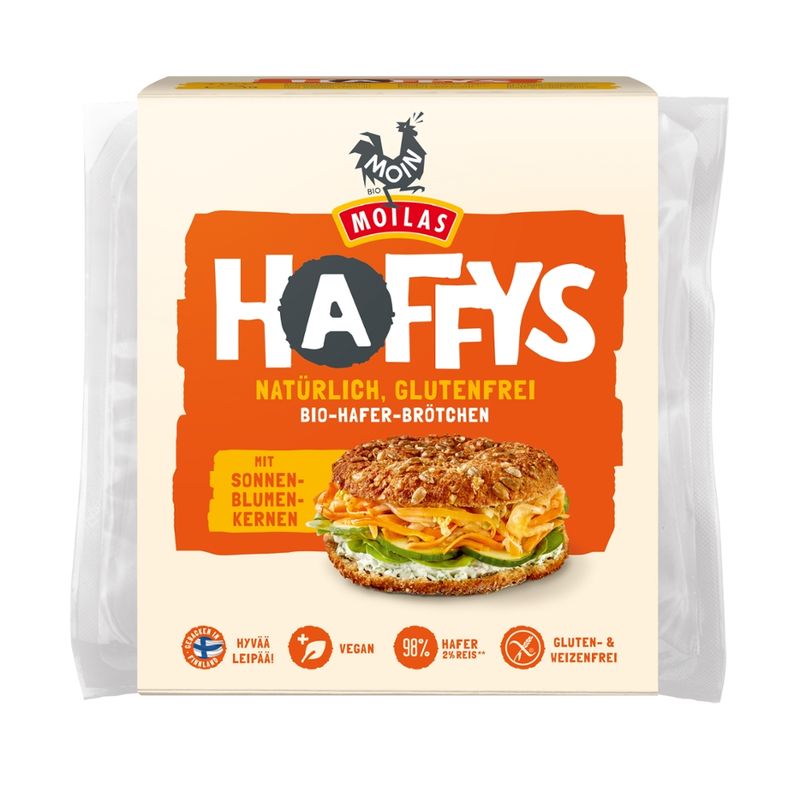 Moin Bio Backwaren Bio Haffys mit Sonnenblumenkernen - Produktbild