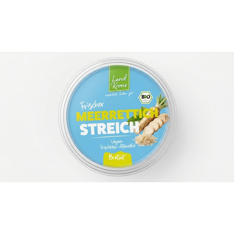 Landkrone Bio Frischer Meerrettich Streich - Vegane Frischkäse-Alternative - Produktbild