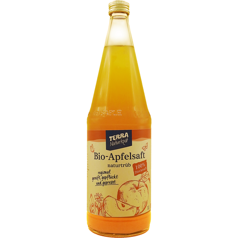 Terra Naturkost Handels KG Bio Apfelsaft, naturtrüb - Produktbild