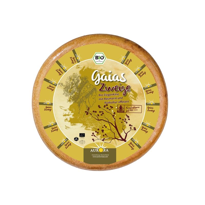 Aurora Gold Gaias Zweige Ziegen Rotkultur Käse - Produktbild