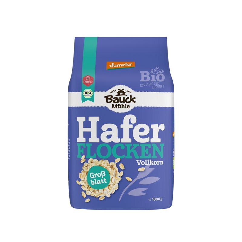 Bauck Mühle Haferflocken Großblatt Demeter - Produktbild