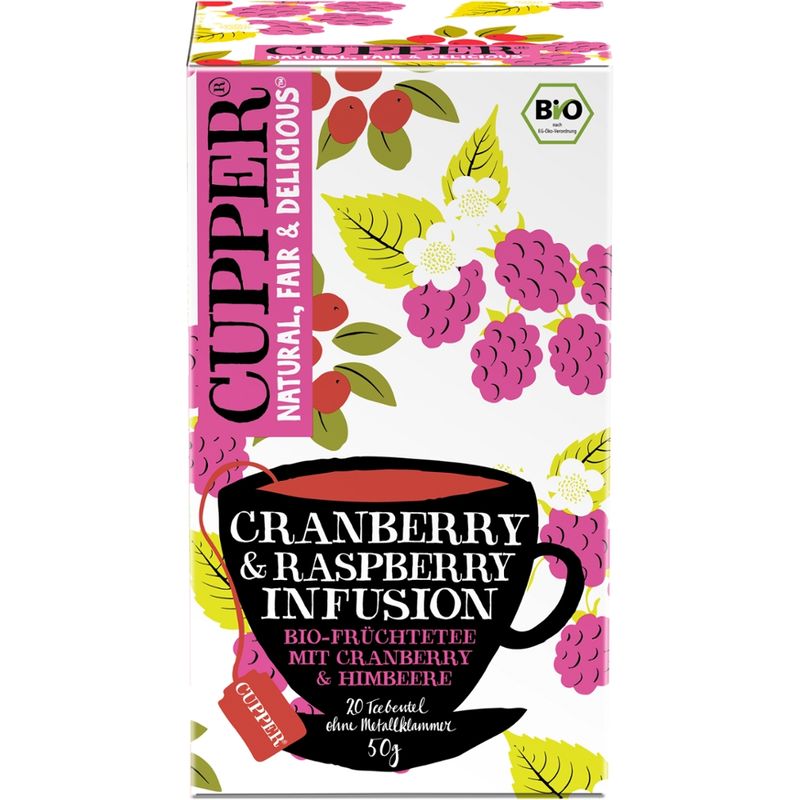 Cupper Cranberry & Raspberry Infusion - Produktbild