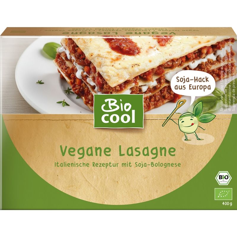 BioCool Vegane Bio Lasagne mit Soja-Hack, 400 g - Produktbild