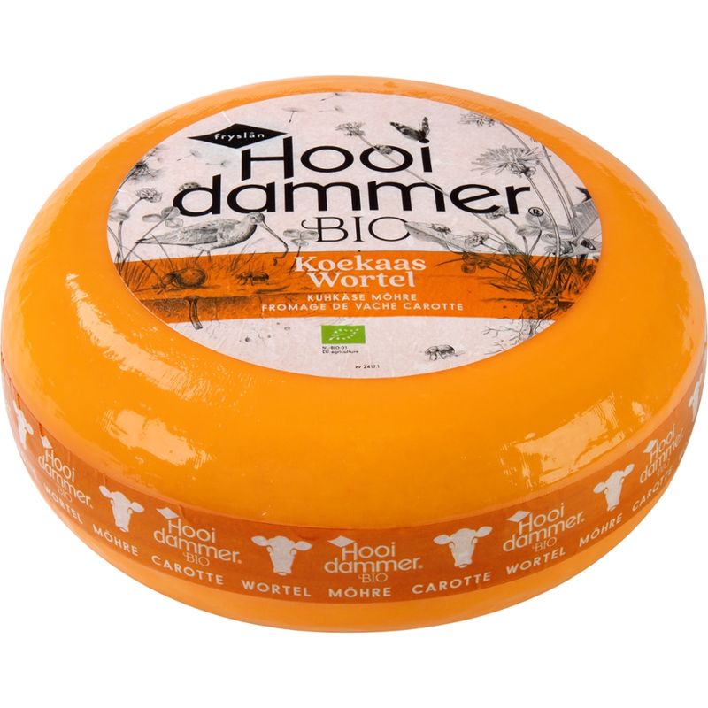 Hooidammer Hooidammer Käsezubereitung aus Bio Schnittkäse Möhre 4/5kg mindestens 50% Fett i. Tr. - Produktbild