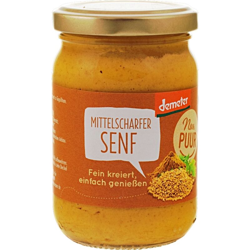 Nur Puur Mittelscharfer Senf Demeter - Produktbild