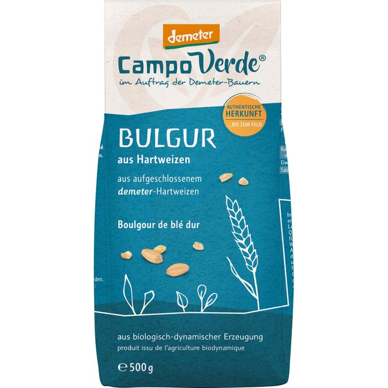 Campo Verde CV demeter Bulgur aus Hartweizengrieß 500g - Produktbild
