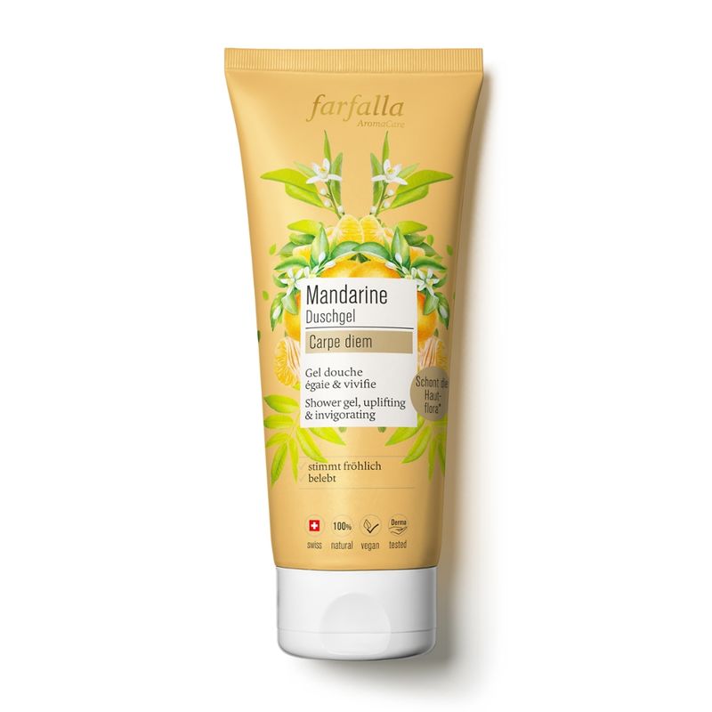 farfalla Mandarine Carpe Diem, Duschgel, 200ml - Produktbild
