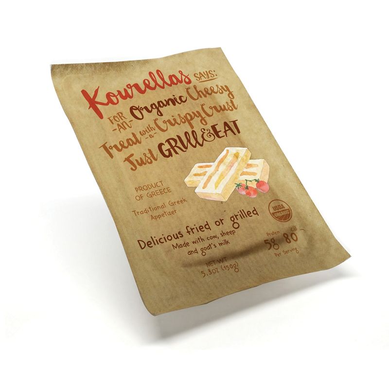 Kourellas Says GRILL&EAT CHEESE ORGANIC COW, SHEEP & GOAT MILK VAC.150g - Produktbild