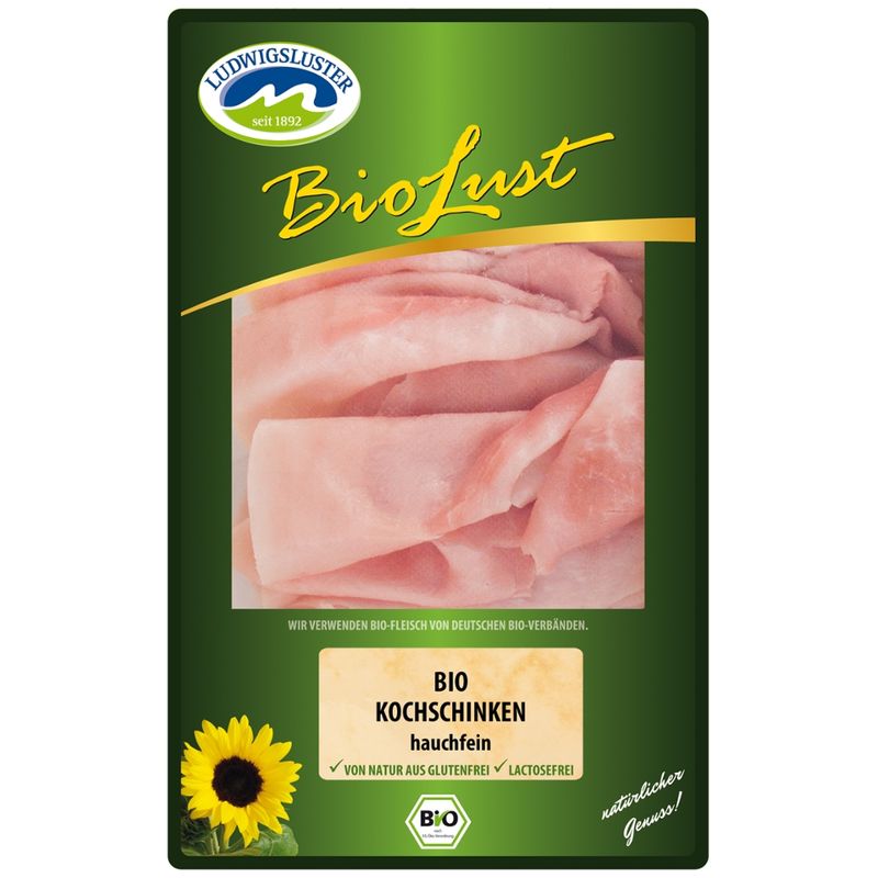Biolust Bio Kochschinken, hauchfein - Produktbild