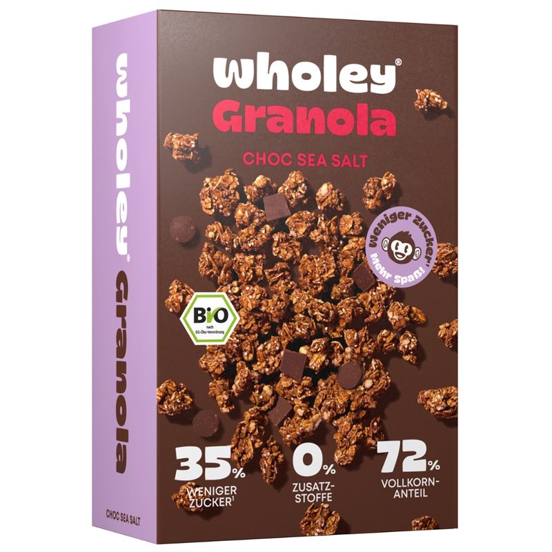 Wholey Wholey Choc Sea Salt Granola GM - Produktbild