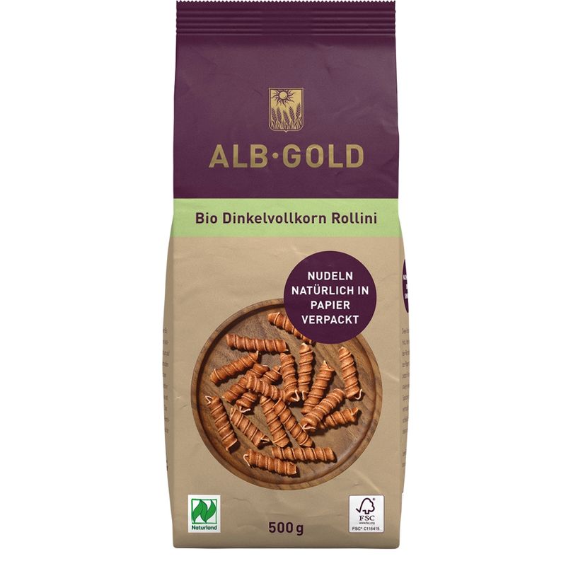 ALB-GOLD AG Bio Dinkelvollkorn Rollini (Papier) 500g - Produktbild