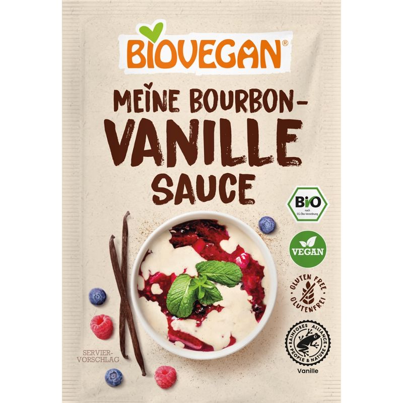 Biovegan Vanille Sauce mit Bourbon-Vanille, BIO - Produktbild