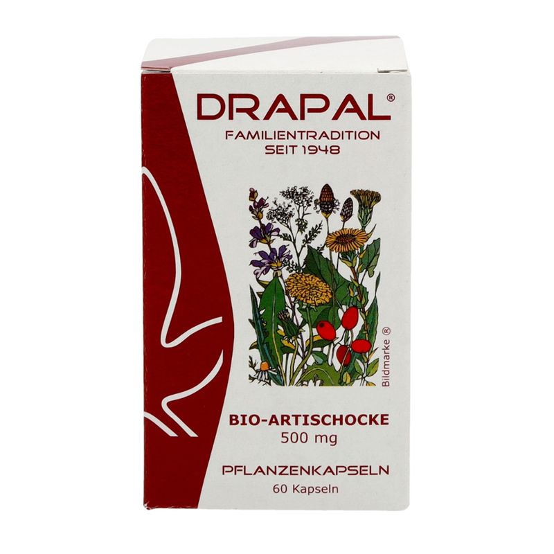 DRAPAL Bio-Artischocken 500 mg Kapseln 60 Stück - Produktbild