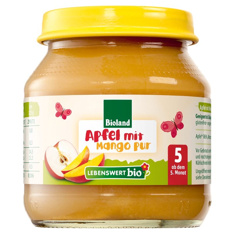 Lebenswert bio Apfel Mango pur - Produktbild