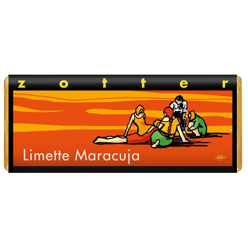 Zotter Schokolade Limette Maracuja - Produktbild
