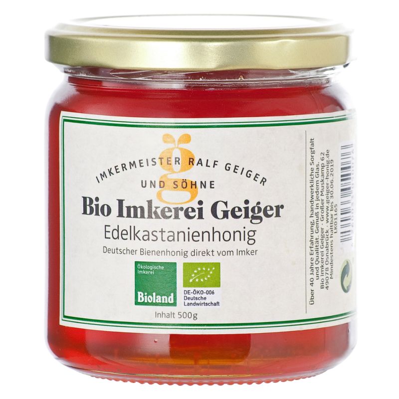 Bio Imkerei Geiger Edelkastanienhonig - Produktbild