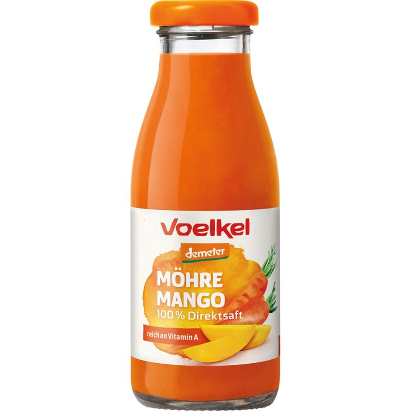 Voelkel Möhre Mango 100% Direktsaft - Produktbild