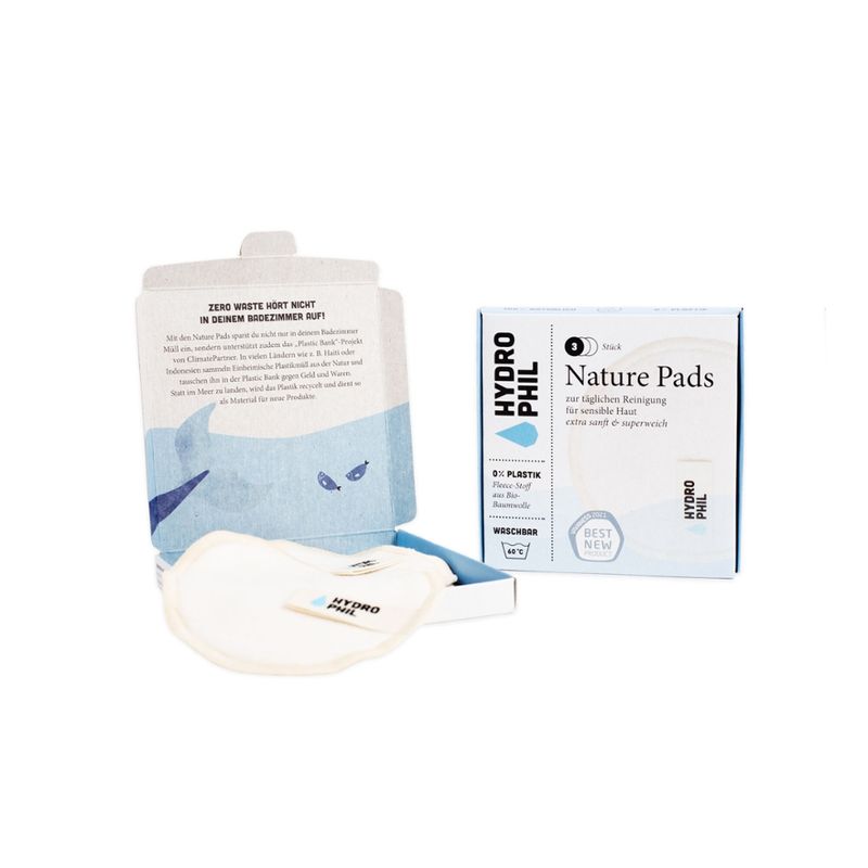 HYDROPHIL Nature Pads - für die nachhaltige Gesichtspflege - Produktbild