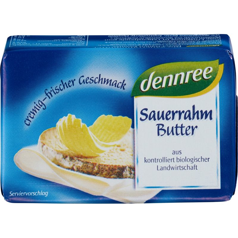 dennree Sauerrahmbutter 82% Fett, aus gesäuertem Rahm - Produktbild
