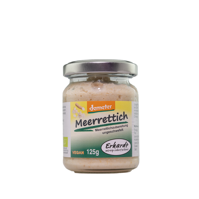 Erhardt würzig • scharf • pikant Demeter Tafel-Meerrettich 125g - Produktbild