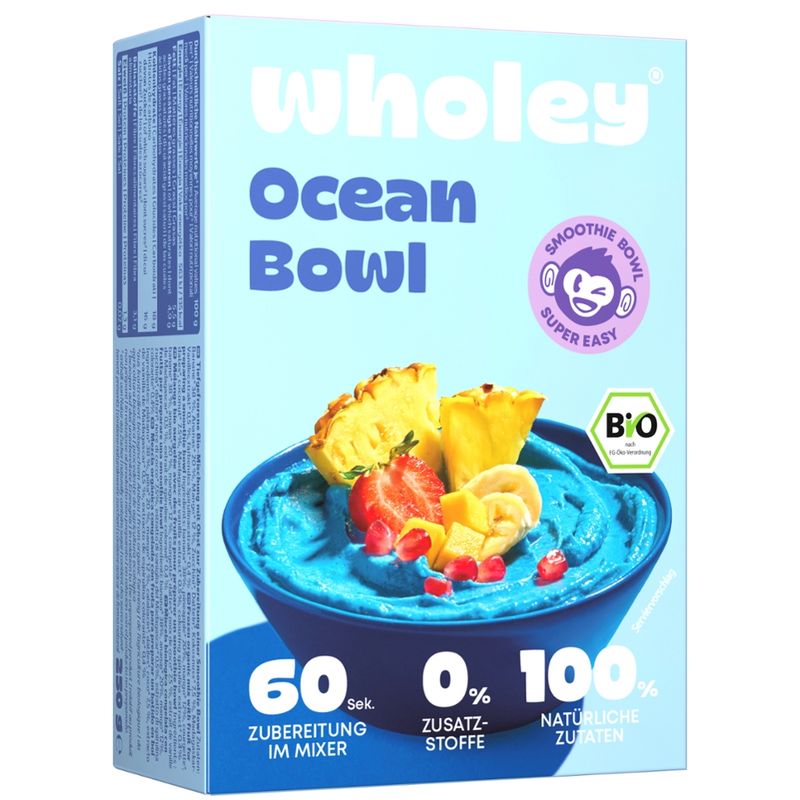 Wholey Wholey ready-to-blend Ocean Smoothie Bowl aus schockgefrorenen Bio-Zutaten  100 % bio, vegan und glutenfrei - Produktbild