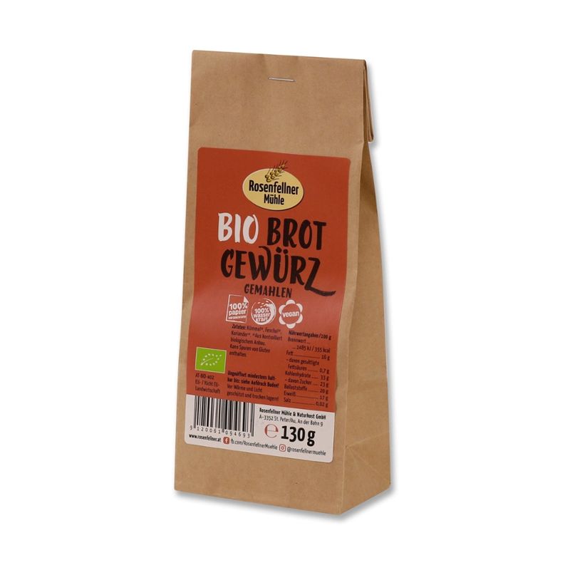 Rosenfellner Mühle & Naturkost Bio Brotgewürz gemahlen 130g - Produktbild