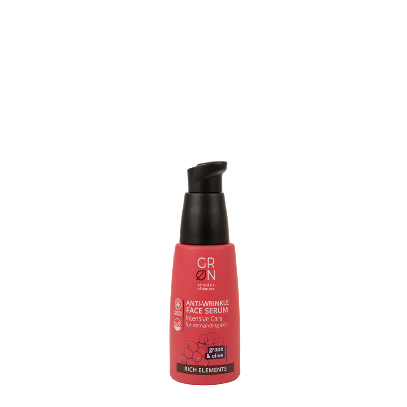 GRN GRN [GRÜN] Anti-Falten Gesichtsserum Intensive Pflege Bio-Olive & Bio-Traube - Rich Elements - Produktbild