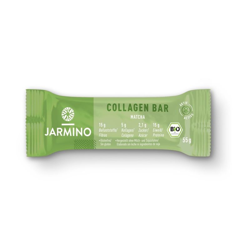 JARMINO Kollagen Riegel Matcha - Produktbild