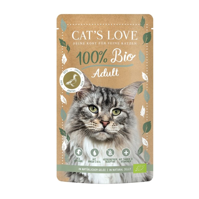 CAT'S LOVE CAT'S LOVE Adult BIO Ente 100g - Produktbild