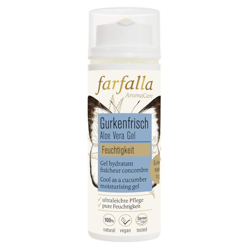 farfalla Aloe Vera, Gurkenfrisches Feuchtigkeitsgel, 50ml, Feuchtigkeit - Produktbild