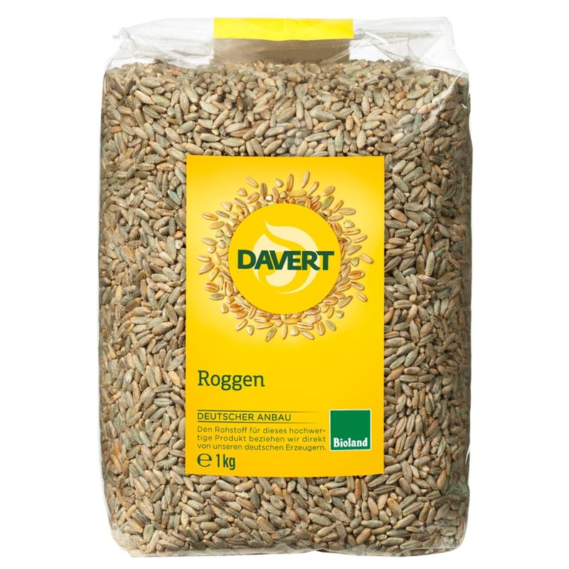 Davert Roggen Bioland, 1kg - Produktbild